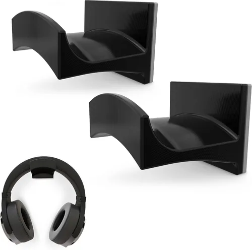 BRAINWAVZ Cradle Large - 2PK - Soporte para auriculares, colgador universal para Sennheiser, Sony, Bose, Beats, AKG, Audio-Technica, controlador de
