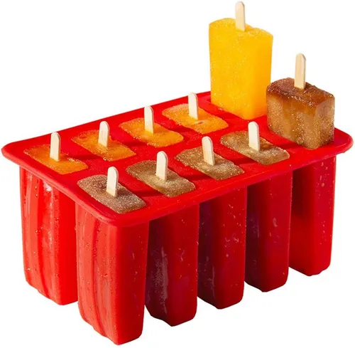 Miniatura 7 de Molde para paletas de silicona de grado alimenticio 4/10 cavidad hecha en casa molde para paletas de cocina sin BPA, congelado helado helado