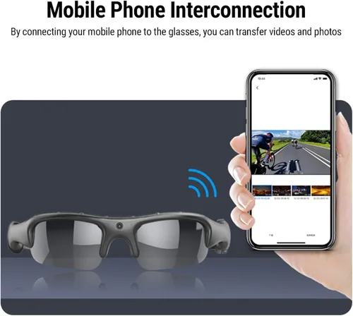 Miniatura 6 de LICAEVEY Gafas inteligentes para hombres y mujeres, gafas inteligentes deportivas, micrófono integrado y altavoces de música de oído abierto, gafas