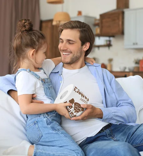 Miniatura 7 de Printed TP Rollo de papel higiénico con estampado de dibujos animados para el Día del Padre, divertido regalo de broma, regalos lindos para papá