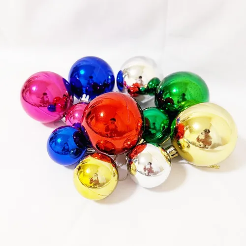 Miniatura 5 de AllBeauty - Bolas de Navidad de 24 quilates y 1.575 in, decoración esencial para el árbol de Navidad, inastillables, para interiores y fiestas