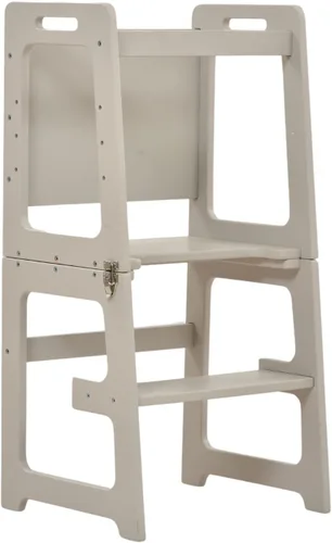 Miniatura 9 de Avenlur Date 4 en 1 Montessori - Taburete plegable de aprendizaje, escritorio, silla y pizarra Madera maciza, extra estable, rieles de seguridad