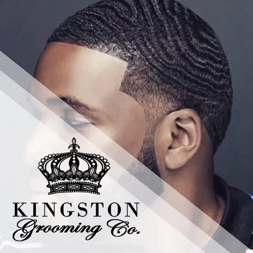 Miniatura 6 de Kingston Grooming Co. Cepillo de onda media para hombres 360, cepillo de pelo de cerdas de jabalí para hombre, perfecto para cabello, barbas u Azul