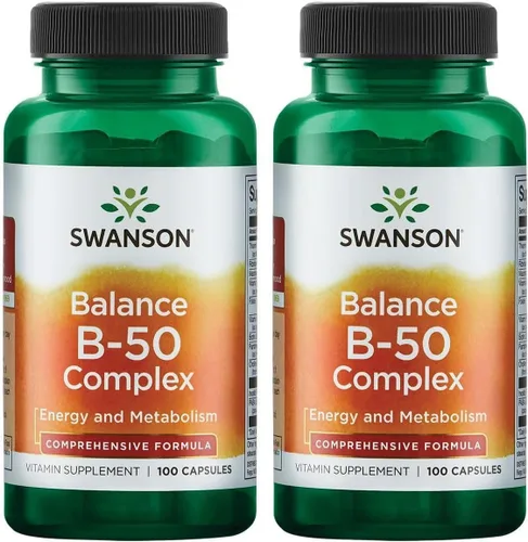 Miniatura 8 de Swanson Balance B-50 Complejo de vitamina B de alta potencia para adultos ocupados que buscan apoyo inmunológico, cardíaco y sistema nervioso