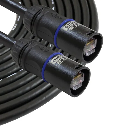 Miniatura 2 de GLS Audio Cable OFC Pro Tour de 100 pies compatible con Ethercon RJ45 Cat6 resistente G-Shell G45
