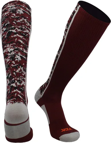 Miniatura 15 de TCK Calcetines de béisbol para jóvenes, niños u hombres, con diseño de camuflaje digital y longitud hasta por encima de la pantorrilla