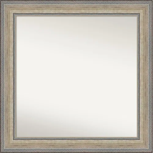 Miniatura 367 de Amanti Art Espejo de baño plateado para sobre fregadero, 28 x 47 pulgadas, espejo rectangular de plata imperial, marco de madera tradicional de gran