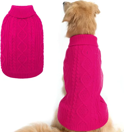 Miniatura 8 de BINGPET Suéter de Punto Térmico para Perros Pequeños, Medianos y Grandes, Abrigo de Invierno para Perros y Gatos, Conjuntos de Sudaderas Cálidas