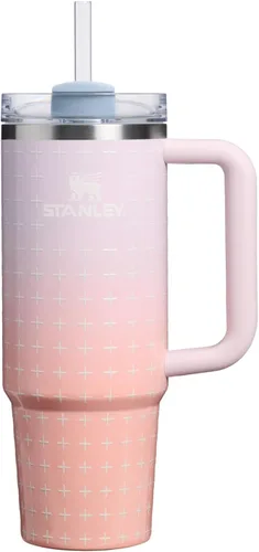 Miniatura 120 de STANLEY Quencher H2.0 Vaso Térmico con asa y pajilla, 64 onzas, tapa Flowstate de 3 posiciones, gran capacidad para viajes y deportes, vaso de acero