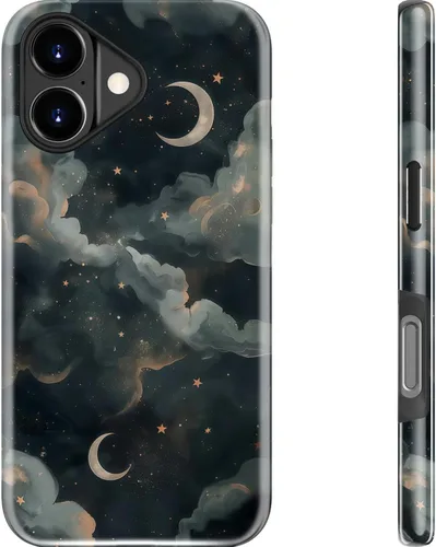 Miniatura 102 de Goodon para iPhone 17 Pro, Funda Estética de Gato Negro y Niña Naranja, Compatible con Magsafe, Funda Protectora Retro Única y Moderna de Silicona