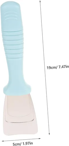 Miniatura 5 de Housoutil 2 unids frigorífico deshielo pala electrodomésticos rascador de metal acero inoxidable refrigerador removedor de hielo raspador