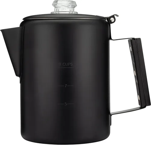 Miniatura 7 de COLETTI Bozeman Negra Cafetera Percoladora — Cafetera de Camping — La Cafetera Percoladora Más Elegante de América – SIN Aluminio ni Plástico
