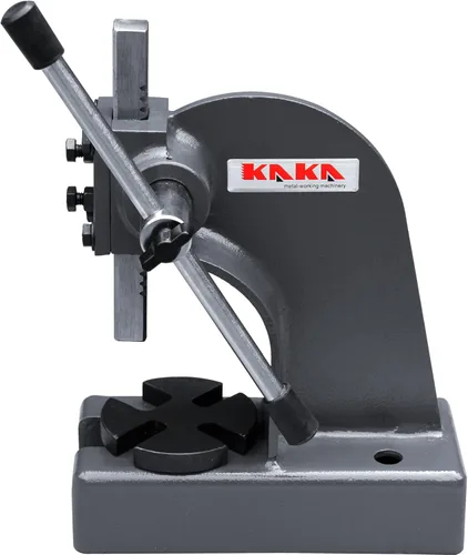 KAKA INDUSTRIAL Prensa de eje, prensa manual de eje de 0.5 toneladas, altura ajustable de hasta 3.5 pulgadas, cuerpo soldado con placa de acero,