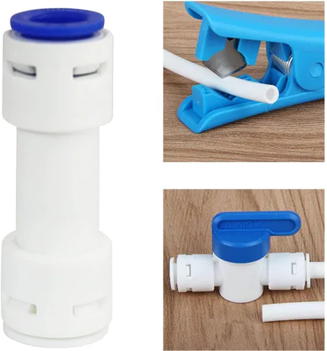 Miniatura 3 de 2pcs 3/8 "empuje para conectar la válvula de retención unidireccional para RO(ósmosis inversa) filtro de agua