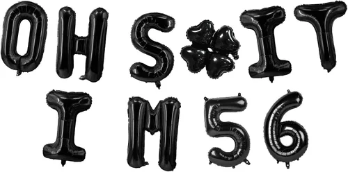 Miniatura 30 de Globos de látex de 16 pulgadas con texto en inglés "Oh I'm 14" Black Hallo Fourteen Cheers to 14 Years Old Theme Decor for Man Woman Happy 14th