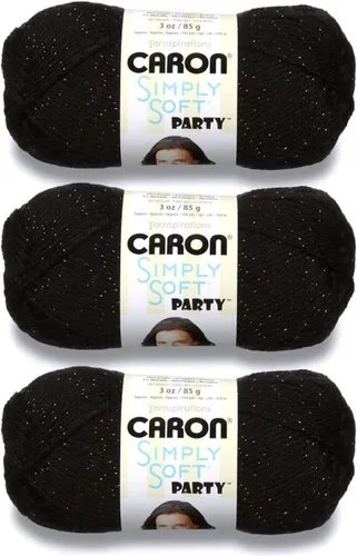 Miniatura 54 de Caron Simply Soft Abyss Speckle Yarn - Paquete de 3 unidades de 141 gramos/5 onzas - Acrílico - 4 medianos (peinado) - 235 yardas - Tejido/ganchillo