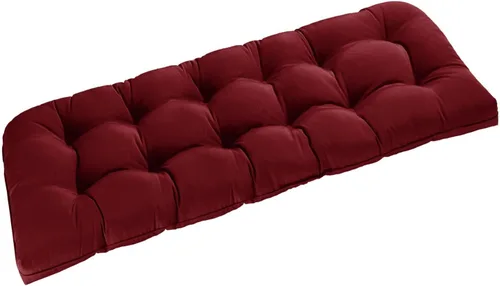 Miniatura 17 de downluxe Cojín de banco para exteriores para muebles de patio, cojines impermeables capitonados extra rellenos para columpio de porche, cojines