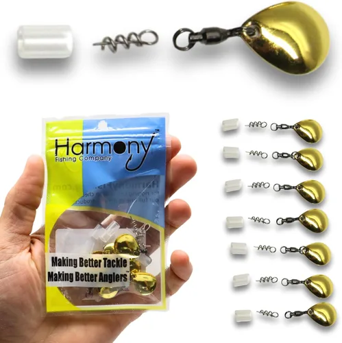 Miniatura 6 de Harmony Fishing Company - [Paquete de 7 hiladores de cola (autoestopistas para señuelos de pesca de plástico suave/senko, sauce o hoja de Colorado)