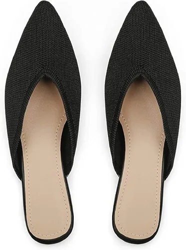 Slocyclub Mocasines planos para mujer, mocasines planos con punta cerrada para mujer, mocasines planos sin cordones para el hogar, cómodos zapatos