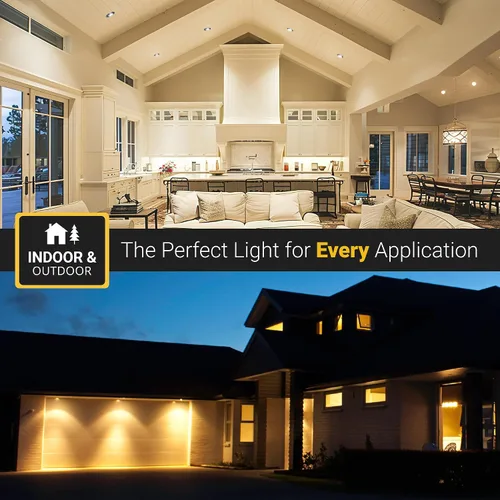 Miniatura 5 de NUWATT Foco empotrable con cardán LED de 3 pulgadas, paquete de 4, luz LED todo en 1 sin lata con 5 interruptores de color CCT 2700K - 5000K, 8W
