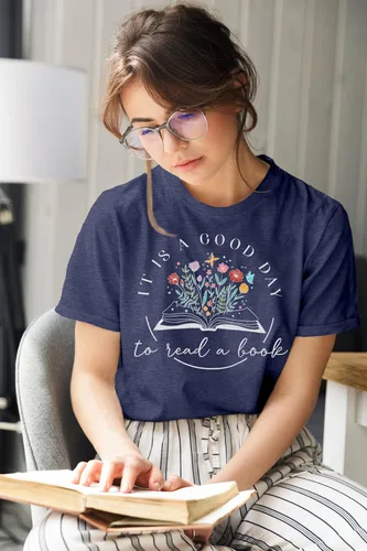 Miniatura 2 de Camiseta de manga corta para mujer, con gráficos, para profesores, amantes de los libros, camiseta casual de manga corta