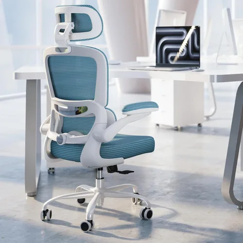 Miniatura 18 de TRALT Silla Ergonómica de Oficina - Silla de Escritorio con Reposacabezas Ajustable Soporte Lumbar Silla de Computadora - Silla Cómoda de Malla