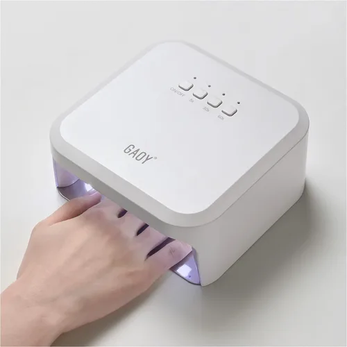 Miniatura 8 de GAOY Luz UV para uñas de gel, secador de uñas profesional con sensor infrarrojo y 3 temporizadores, lámpara de curado rápido para salón y arte