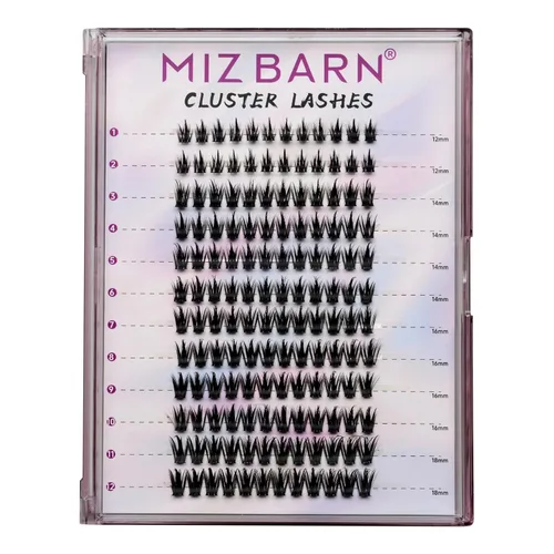 Miniatura 9 de 288 piezas racimos de pestañas DIY Extensiones de pestañas 3D Pestañas manga ultra-gran capacidad pestañas finas en racimo Kit para autoaplicación