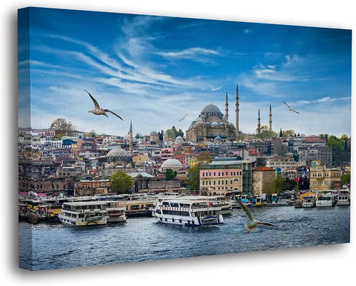 Miniatura 38 de SpiritualHands Lienzo decorativo para pared, diseño de lugares famosos del patrimonio mundial, carteles enmarcados escénicos, paisajes modernos, 03
