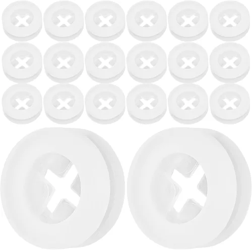 Miniatura 10 de 20 piezas de silicona para agujero para pajilla, tapa para tarro de masón, ojales cruzados para tazas, tapas de pajilla, tapón de silicona
