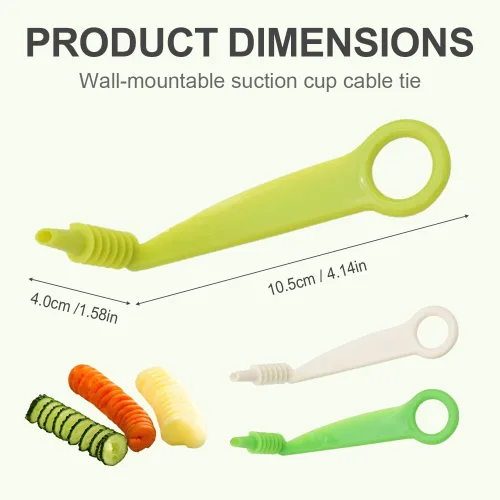 Miniatura 5 de Herramientas de cocina en espiral y en forma de V, cortador en espiral, cortador en espiral de papas y verduras, herramienta de accesorios de cocina