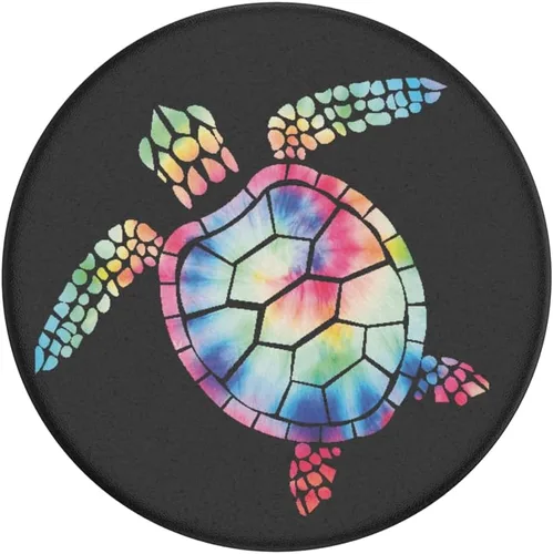 Miniatura 5 de PopSockets - Agarre para teléfono con soporte expandible, agarre adhesivo, tortuga psicodélica Tortuga Pysch