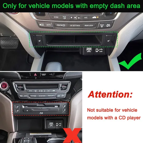 Miniatura 2 de PIMCAR Bandeja extraíble para 2016-2022 Honda Pilot/2017-2026 Honda Ridgeline/2019-2025 Honda Passport Organizador de consola central Caja