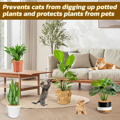 Miniatura 6 de Legigo 10 piezas Anillos de Mantillo de Fibra de Coco Alfombrilla Protectora de Plantas de Árbol, 6 Pulgadas Anillo de Protección de Árbol de Fibra