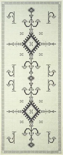Miniatura 3 de GLN Rugs Bohemian - Alfombra de pasillo lavable a máquina, bohemio, lavable, antideslizante, de pelo bajo, alfombra de felpilla para pasillo