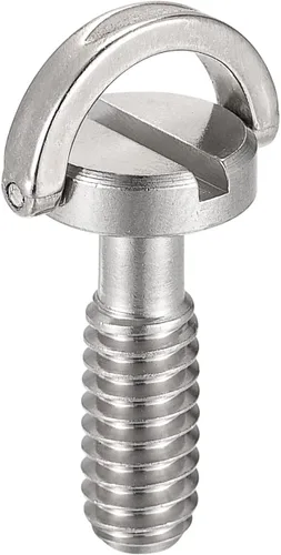 uxcell Tornillo de trípode para cámara - Adaptador de tornillo de montaje macho de 1/4 pulgadas ranurado de 0.79 pulgadas de longitud para soporte