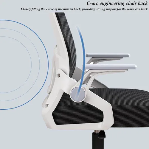 Miniatura 4 de Ergonomic Computer Desk Office Chair with Latex Cushion and Backrest - Comfortable Adjustable Gaming Chair for Work, Study and Relaxation in