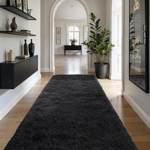 Miniatura 41 de Zentavio Alfombras de área para sala de estar, alfombras grises para dormitorio, alfombra de 4 x 6, alfombra mullida, peluda y suave, shag estética