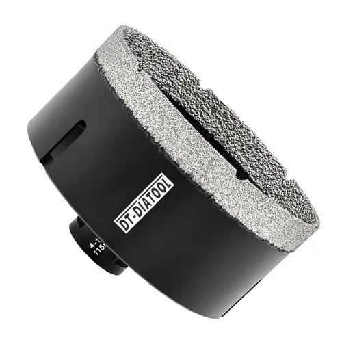 Miniatura 24 de DT-DIATOOL Broca de núcleo de diamante de 1/4 pulgada con hilo 5/8"-11 de vacío soldado para baldosas de porcelana, cerámica, gres, mármol, granito