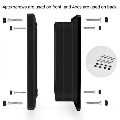 Miniatura 7 de CEESC Puerta para gatos extragrande (tamaño exterior 11 x 9.8 pulgadas), puerta grande para gatos con bloqueo de 4 vías para puertas interiores