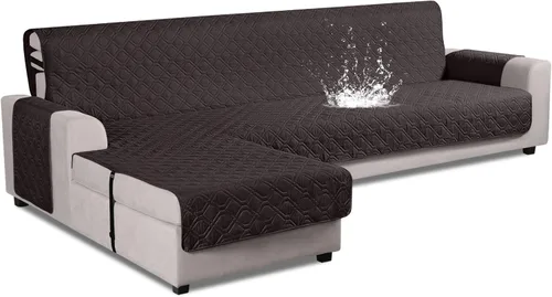 Miniatura 19 de VANSOFY Fundas de Sofá Seccional Mejoradas 100% Impermeables en Forma de L Funda Reversible para Chaise Lounge Funda Protectora de Sofá Seccional