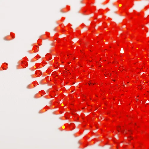 Miniatura 36 de 5000 cuentas de diamantes de imitación de cristal de diamante ultra mini de 0.044 pulgadas con parte trasera plana, cristales iridiscentes, brillo