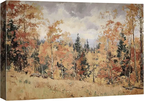 Miniatura 36 de SIGNFORD Lienzo decorativo para pared de sala de estar, dormitorio, hogar, obras de arte, bosque abstracto, listo para colgar, 16 x 24 pulgadas