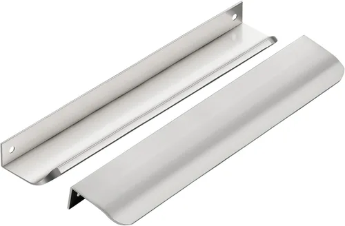 Miniatura 14 de Ravinte Hardware Paquete de 6 Manijas Doradas para Gabinete, Tiradores de Borde de Dedo de 3 Pulgadas (76mm), Centro de Orificio de 2 Pulgadas