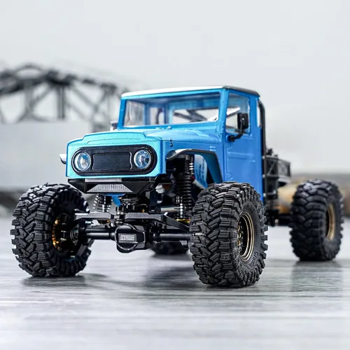 Miniatura 6 de INJORA 87g IR40 Camión Cuerpo Casco con Jaula de Tubo para 1/18 TRX4M Defender Bronco Pieza de Mejora (Azul)