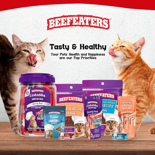 Miniatura 8 de Beefeaters Chunk in Salsa - Golosinas para gatos de 3 onzas (paquete de 24 unidades), alimentos húmedos de primera calidad, ricos en vitaminas