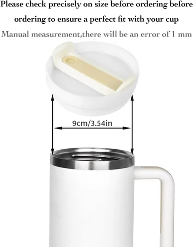 Miniatura 2 de Tapa de vaso de 40 onzas para Stanley, a prueba de derrames, resistentes a salpicaduras, funda de repuesto para accesorio de copa Stanley