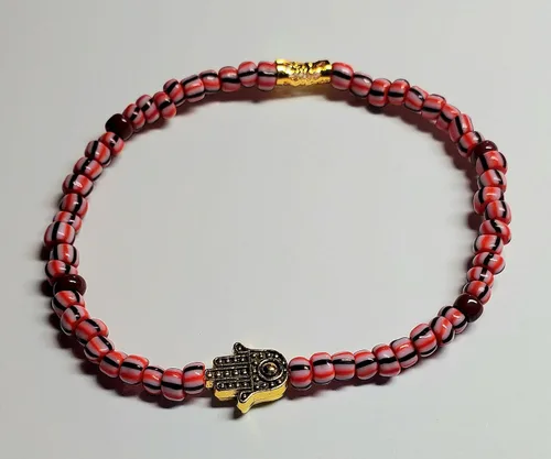 Miniatura 42 de 3 pcs Ilde Cowrie seashell Evil Eye Hamsa Hand Orisha Santeria Pulseras Bracelet Set