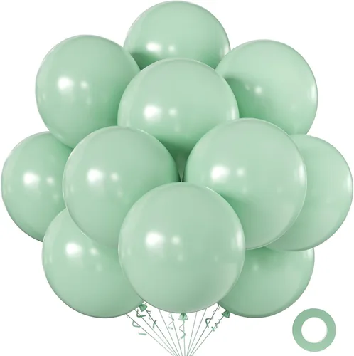 Miniatura 72 de KALOR Globos color morado ceniza de 18 pulgadas, 10 globos de látex mate, globos redondos grandes para bodas, baby shower, fiestas de cumpleaños