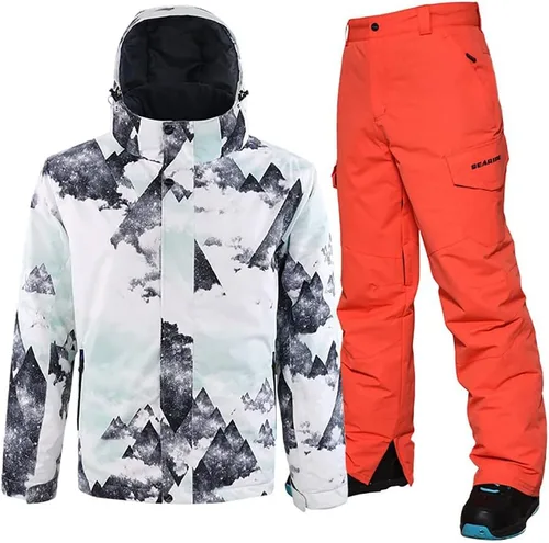 Miniatura 24 de HOTIAN Mens Ski Jackets Waterproof Snowsuits Insulated Outdoor Winter Coats